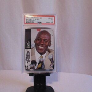 1993 UPPER DECK SE MICHAEL JORDAN RETIREMENT #MJR RETIREMENT NM PSA 7